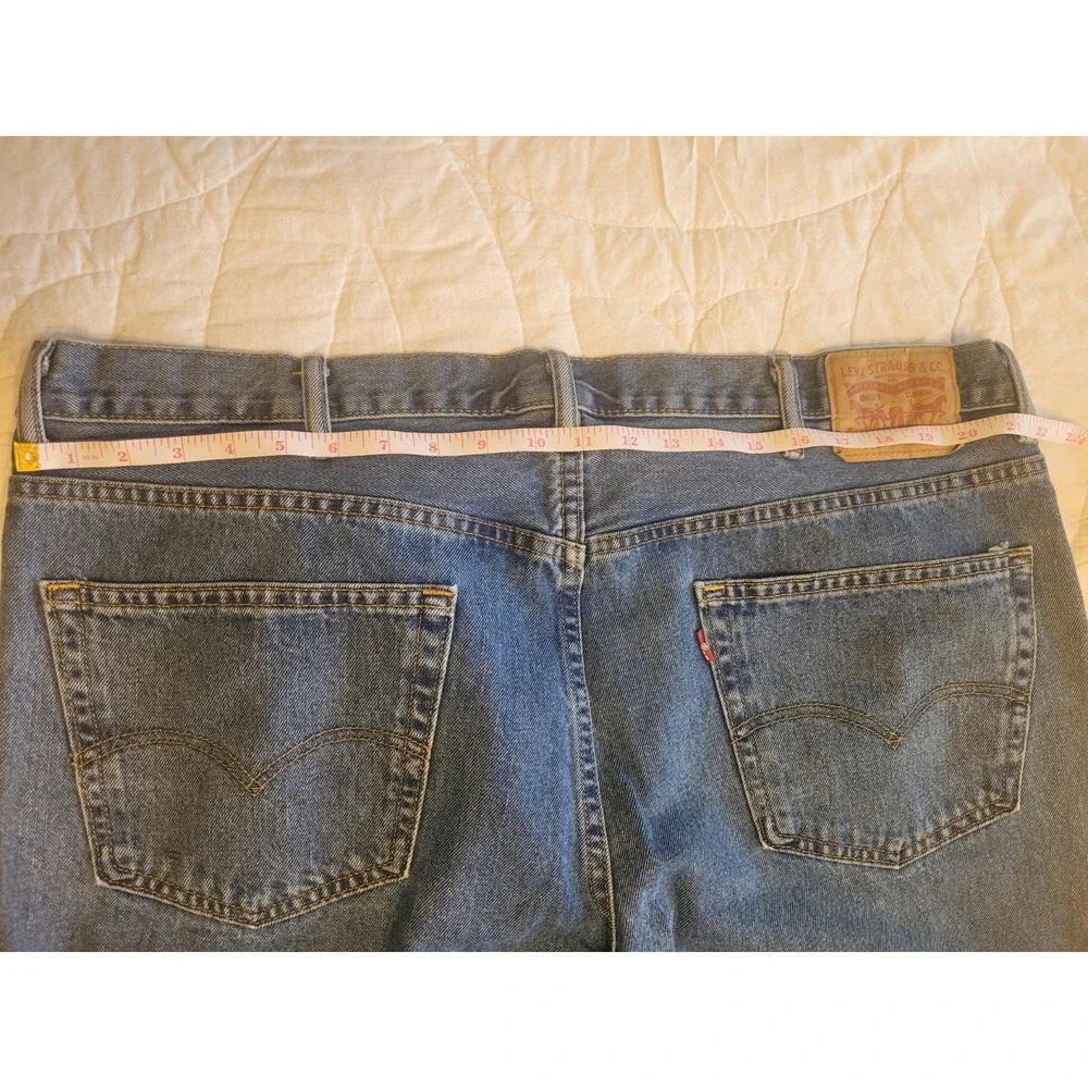 Levis 550 Red Tab 44x32 relaxed Medium Wash Straight Leg mens‎